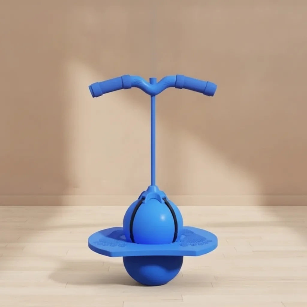 Hopping Ball | Non-Slip Platform & Height-Adjustable Handle | 150 kg Capacity