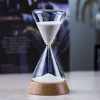 Hourglass Timer | Borosilicate Glass & Beechwood Base | 30/15 Min