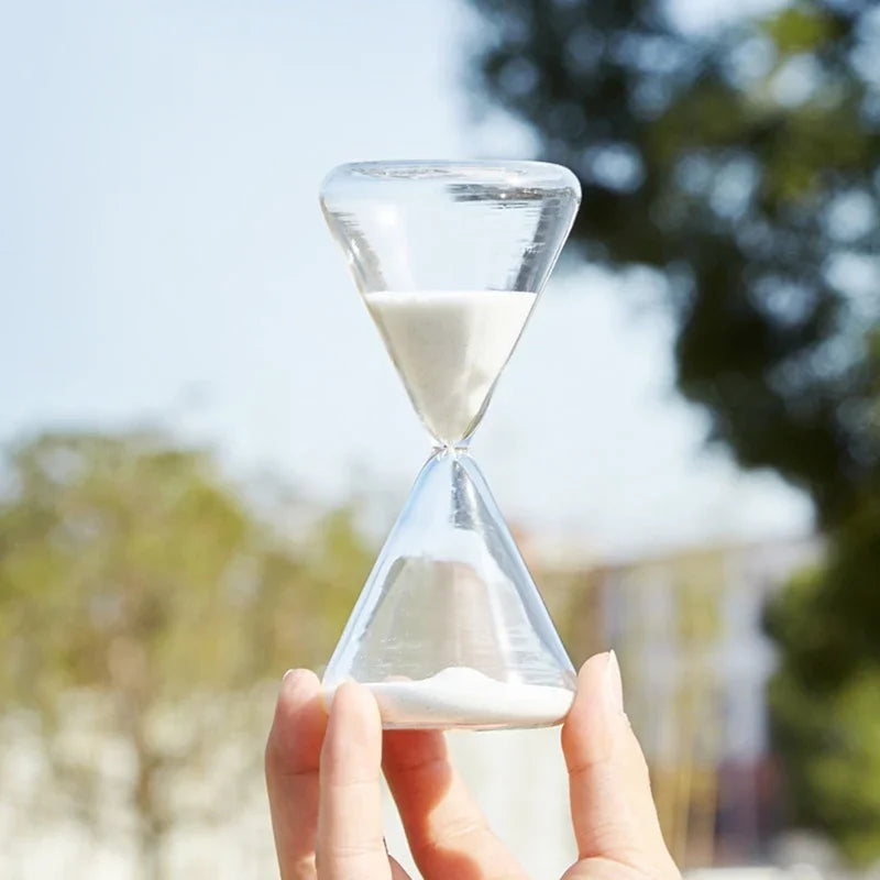 Hourglass Timer | Borosilicate Glass & Beechwood Base | 30/15 Min