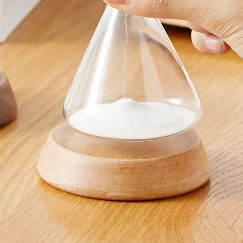 Hourglass Timer | Borosilicate Glass & Beechwood Base | 30/15 Min