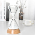 Hourglass Timer | Borosilicate Glass & Beechwood Base | 30/15 Min