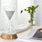 Hourglass Timer | Borosilicate Glass & Beechwood Base | 30/15 Min