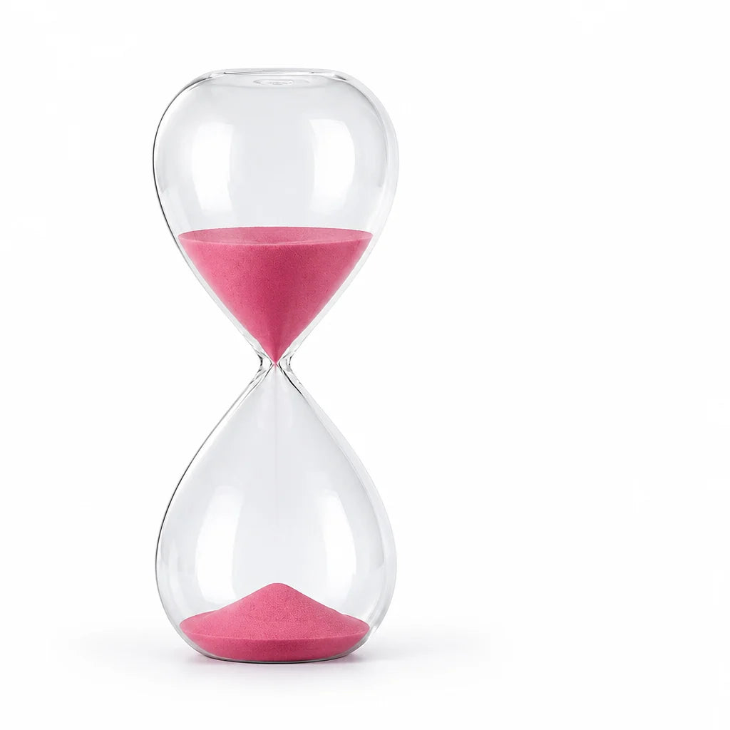 Hourglass Timer | Glass & Fine Sand | 5–60 Min Options