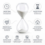 Hourglass Timer | Glass & Fine Sand | 5–60 Min Options