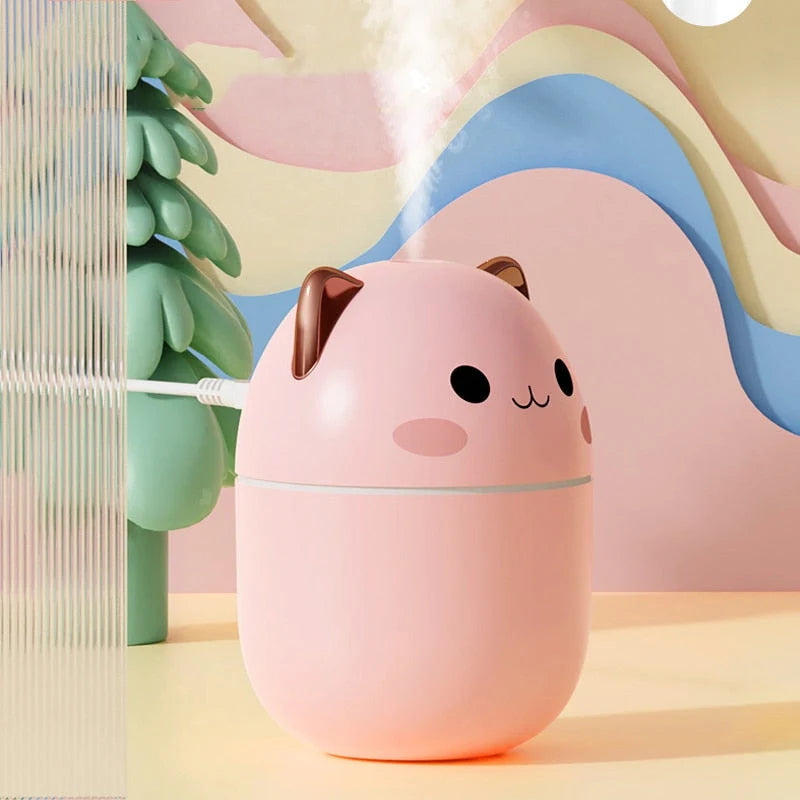 Humidifier | Soft-Glow Night Light & 2 Spray Modes | 200 ml Tank
