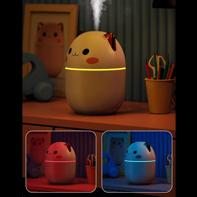 Humidifier | Soft-Glow Night Light & 2 Spray Modes | 200 ml Tank