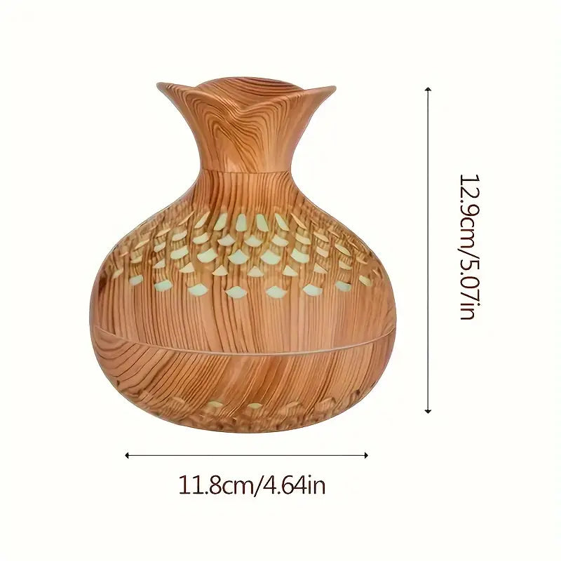 Humidifier | Wood Grain & LED Night Light | For Home & Office