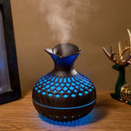 Humidifier | Wood Grain & LED Night Light | For Home & Office