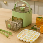 Ice Cube Tray | Push-Button Release & Hygienic Storage | 48 Cubes