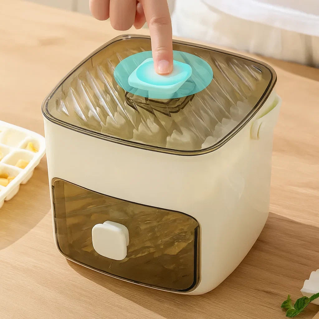 Ice Cube Tray | Push-Button Release & Hygienic Storage | 48 Cubes