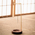 Incense Burner | Handcrafted Wood & Metal | 3.58 x 9.96 in