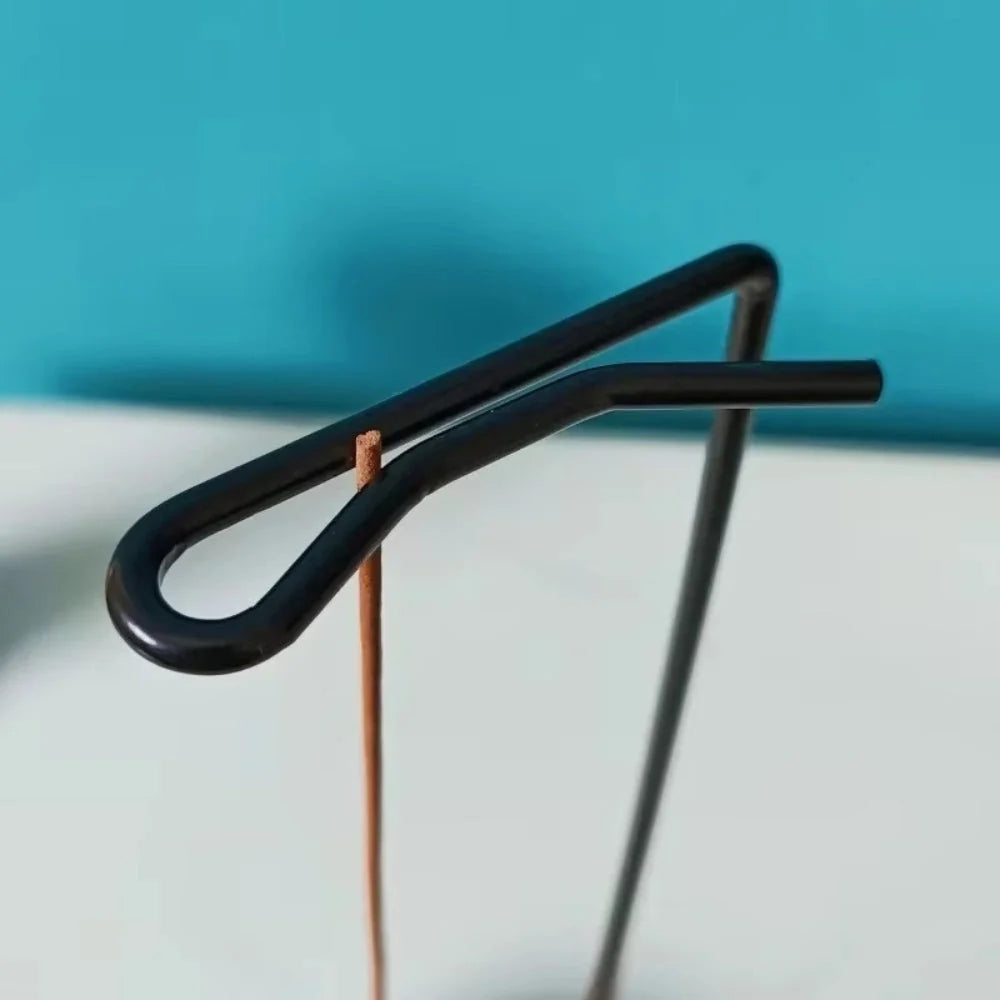 Incense Burner | Handcrafted Wood & Metal | 3.58 x 9.96 in
