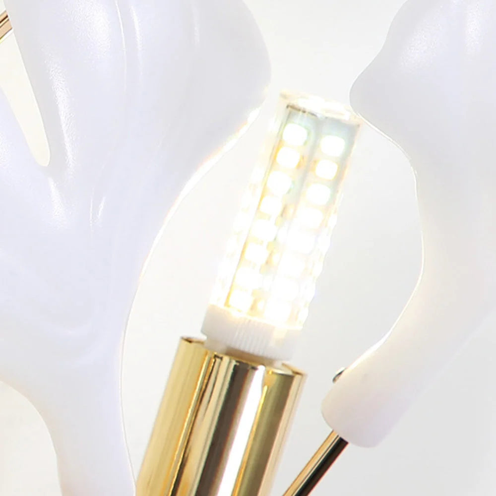 Indoor Wall Lamp | Floral Ceramic & Metal | LED Included