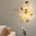 Indoor Wall Lamp | Floral Ceramic & Metal | LED Included