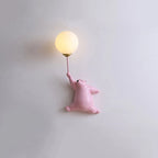 Indoor Wall Lamp with Bear Balloon Motif