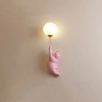 Indoor Wall Lamp with Bear Balloon Motif