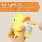 Interactive Cat Toy | Fluttering Wings & Quacking Sound | Rechargeable