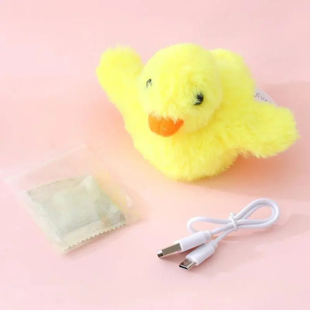 Interactive Cat Toy | Fluttering Wings & Quacking Sound | Rechargeable