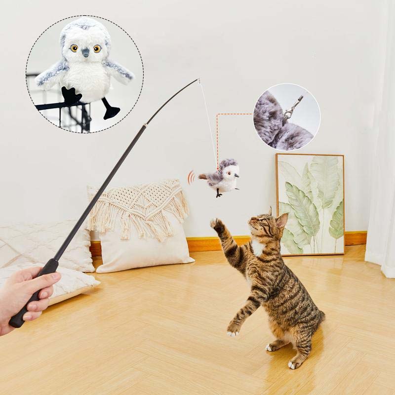 Interactive Cat Toy | Realistic Chirp & Motion | Rechargeable