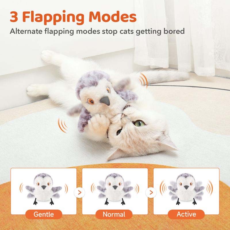 Interactive Cat Toy | Realistic Chirp & Motion | Rechargeable