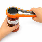 Jar & Bottle Opener | Non-Slip Rubber & Extended Handle | Fits 1–3 in Lids