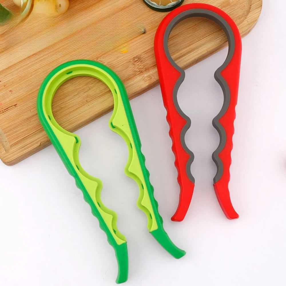 Jar & Bottle Opener | Non-Slip Rubber & Extended Handle | Fits 1–3 in Lids