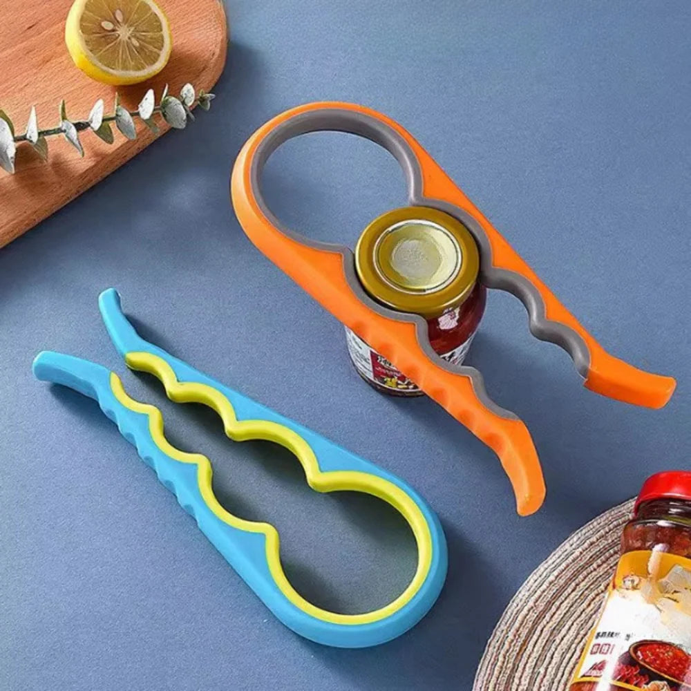Jar & Bottle Opener | Non-Slip Rubber & Extended Handle | Fits 1–3 in Lids