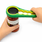Jar & Bottle Opener | Non-Slip Rubber & Extended Handle | Fits 1–3 in Lids