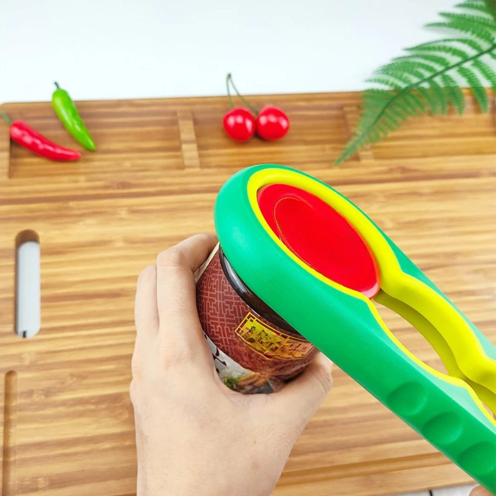 Jar & Bottle Opener | Non-Slip Rubber & Extended Handle | Fits 1–3 in Lids