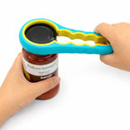 Jar & Bottle Opener | Non-Slip Rubber & Extended Handle | Fits 1–3 in Lids
