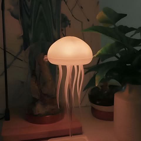 Jellyfish Night Lamp | RGB Color-Changing & Voice-Activated | USB Or Battery Powered