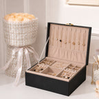 Jewelry Box | Two-Tier Expandable Tray & Soft Lining