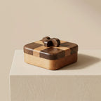 Jewelry Organizer Box | Two-Tone Lid & Sliding Cross Catch