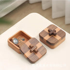 Jewelry Organizer Box | Two-Tone Lid & Sliding Cross Catch