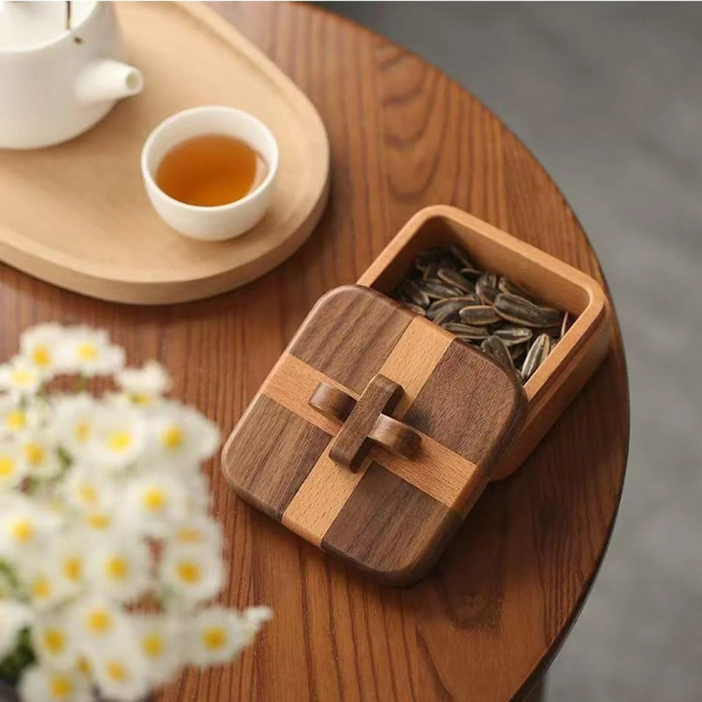 Jewelry Organizer Box | Two-Tone Lid & Sliding Cross Catch