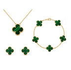 Jewelry Set | Mother-Of-Pearl & 18 Carat Gold-Plated | 3-Piece Set