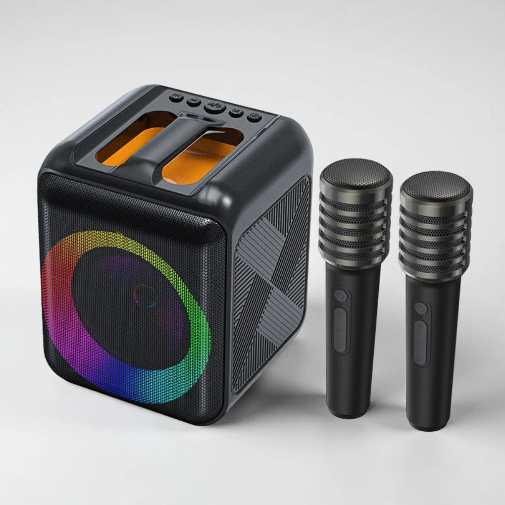 Karaoke Machine | 200W Driver & Two Wireless Mics | Up to 20 Hours