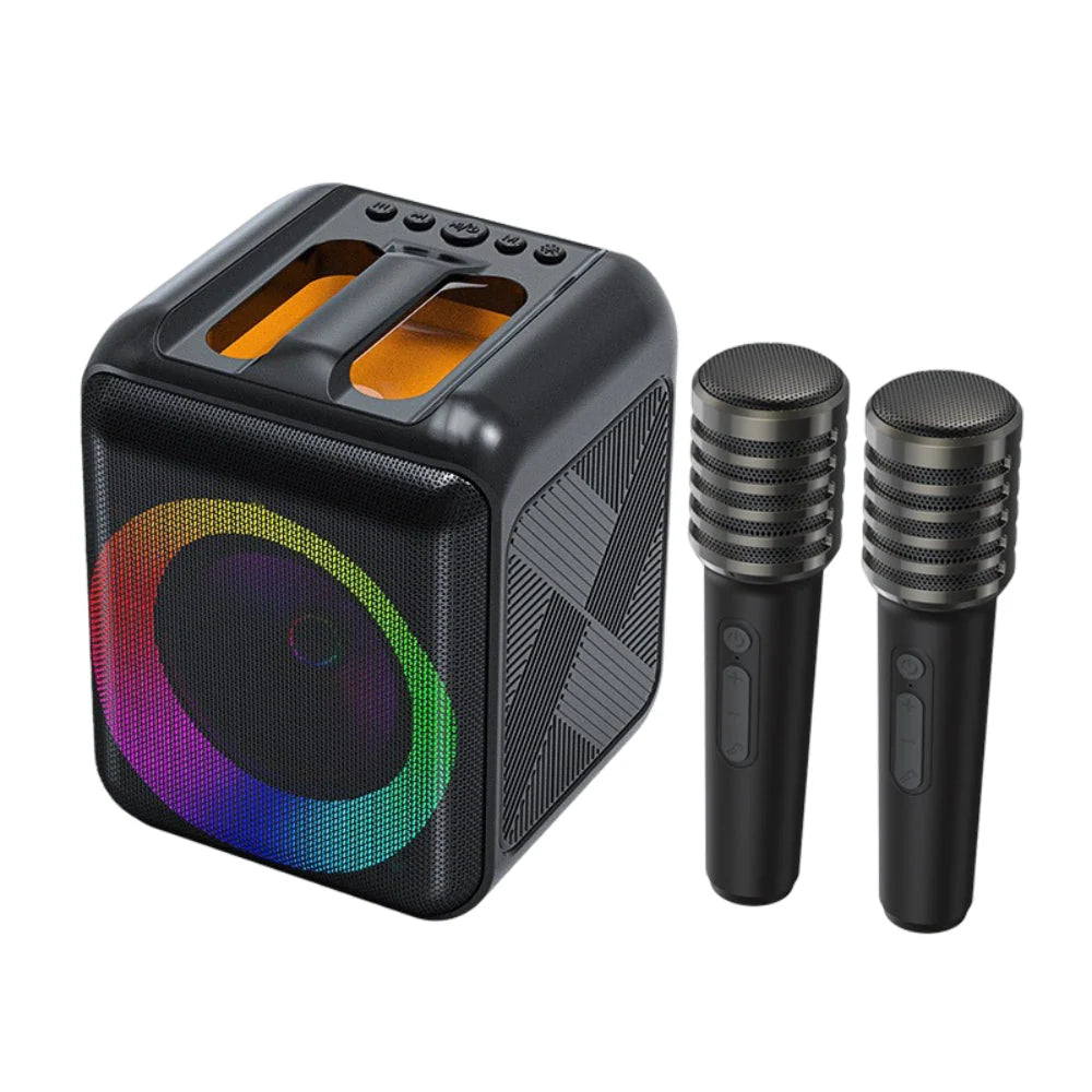 Karaoke Machine | 200W Driver & Two Wireless Mics | Up to 20 Hours