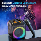 Karaoke Machine | 200W Driver & Two Wireless Mics | Up to 20 Hours