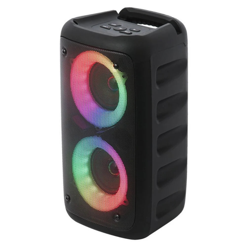 Karaoke Speaker | Dual Wireless Microphones & LED Lights