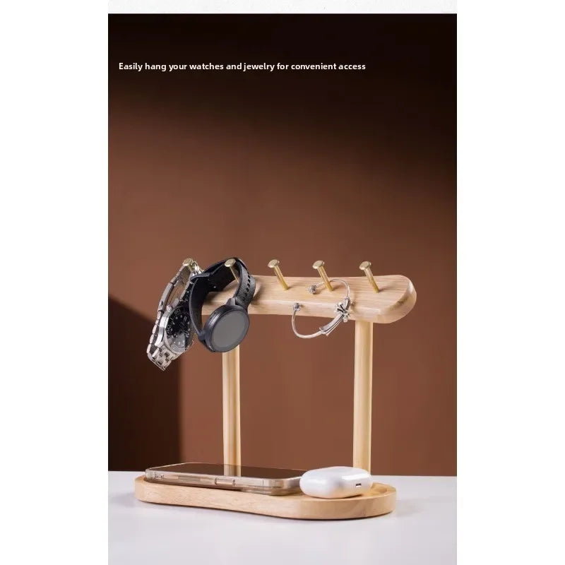 Key Organizer Wall Hook | Solid Wood & Moisture-Resistant Tray