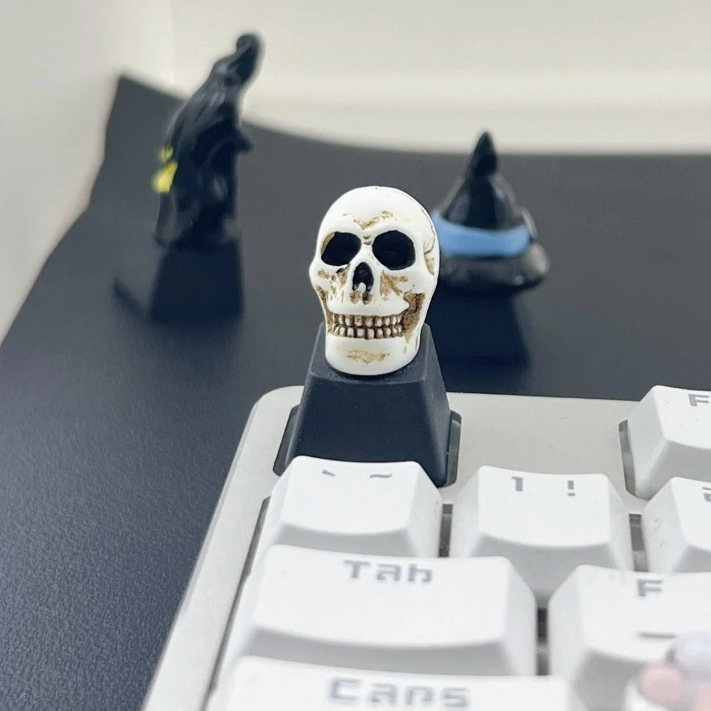 Keycap | Sculpted Gothic Halloween Design & Durable Fit | Fits Most Mechanical Keyboards