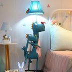 Kids Floor Lamp | Dinosaur-Shaped LED Metal & Fabric | 130 cm