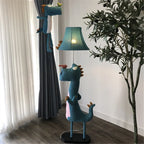 Kids Floor Lamp | Dinosaur-Shaped LED Metal & Fabric | 130 cm