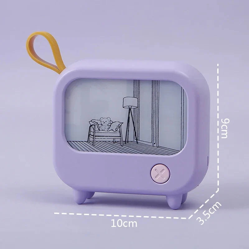 Kids Night Light | TV Painting Design & Rechargeable | Up to 120 Min
