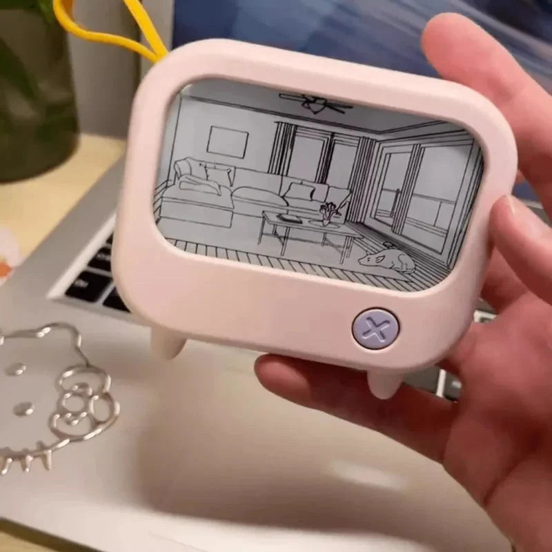 Kids Night Light | TV Painting Design & Rechargeable | Up to 120 Min