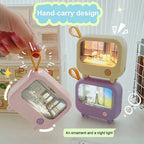 Kids Night Light | TV Painting Design & Rechargeable | Up to 120 Min