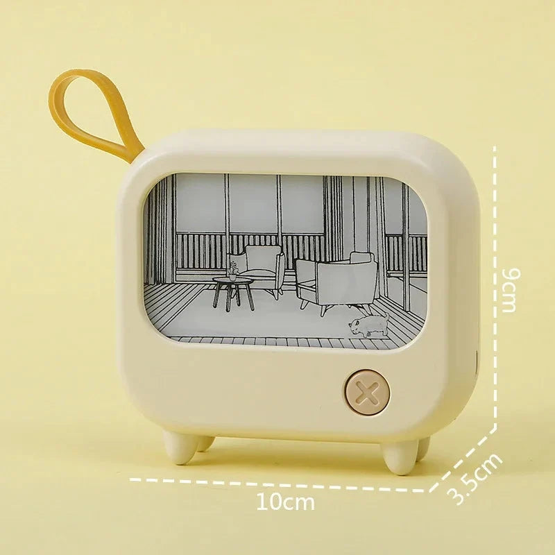 Kids Night Light | TV Painting Design & Rechargeable | Up to 120 Min