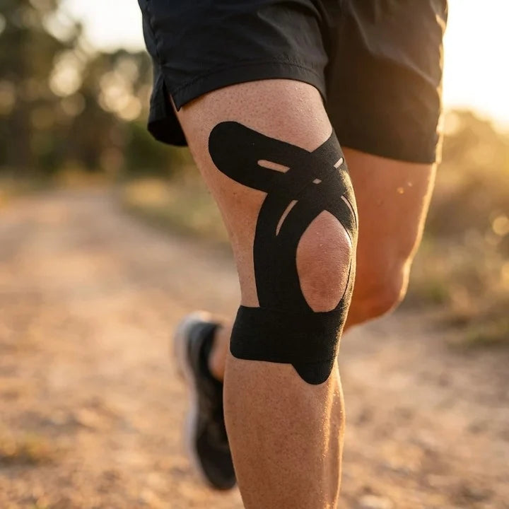 Kinesiology Tape | Pre-Cut Knee Support & Breathable Cotton | 10 Pieces