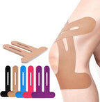 Kinesiology Tape | Pre-Cut Knee Support & Breathable Cotton | 10 Pieces